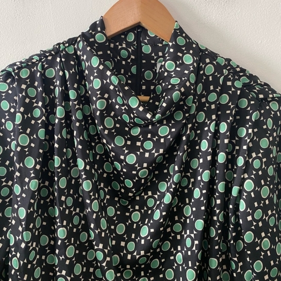 Zara Print Contemporary Long Sleeve Blouse FIRM PRICE - Picture 2 of 10